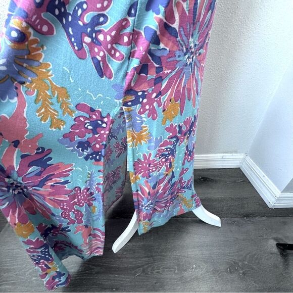 Lilly Pulitzer Lauren Maxi Dress Floral Trippin and Slippin SZ S - Picture 6 of 14